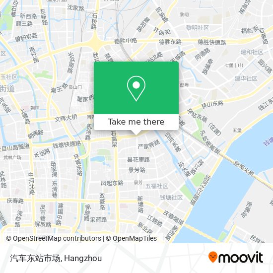 汽车东站市场 map
