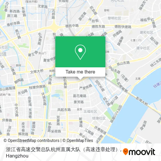 浙江省高速交警总队杭州直属大队（高速违章处理） map