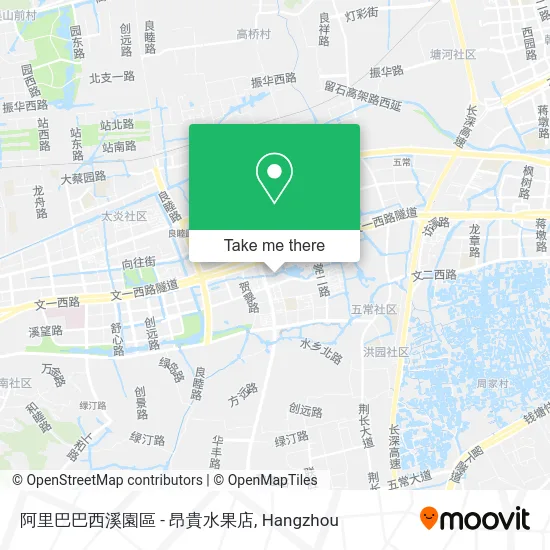 阿里巴巴西溪園區 - 昂貴水果店 map