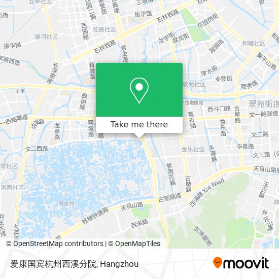 爱康国宾杭州西溪分院 map