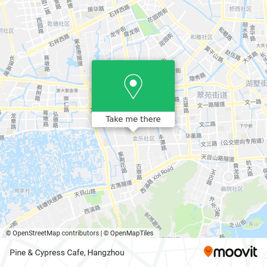 Pine & Cypress Cafe map