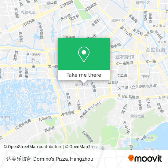 达美乐披萨 Domino's Pizza map