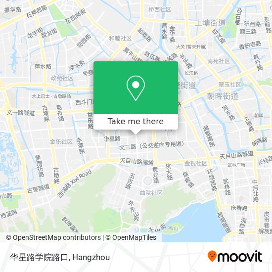 华星路学院路口 map