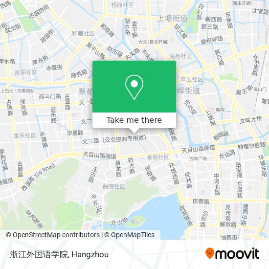 浙江外国语学院 map
