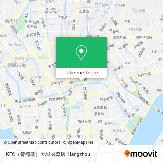 KFC（肯德基）天城國際店 map