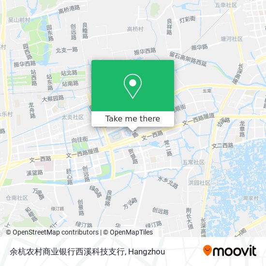 余杭农村商业银行西溪科技支行 map