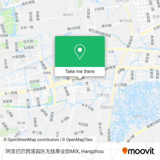 阿里巴巴西溪园区无线事业部MIX map