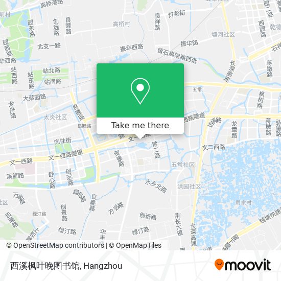 西溪枫叶晚图书馆 map