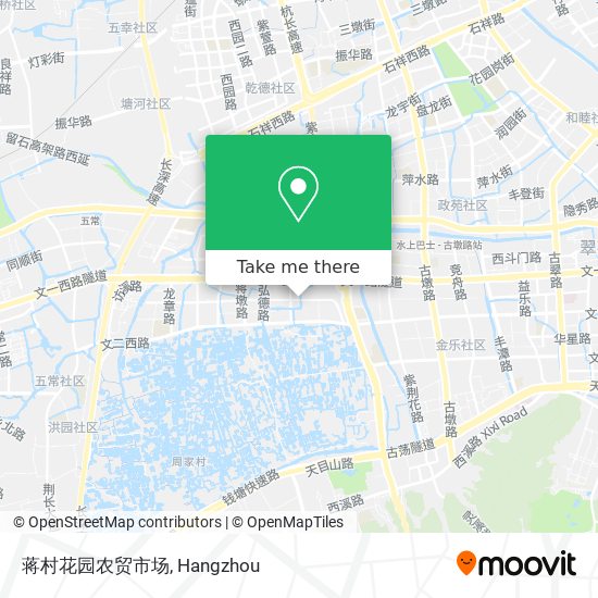 蒋村花园农贸市场 map