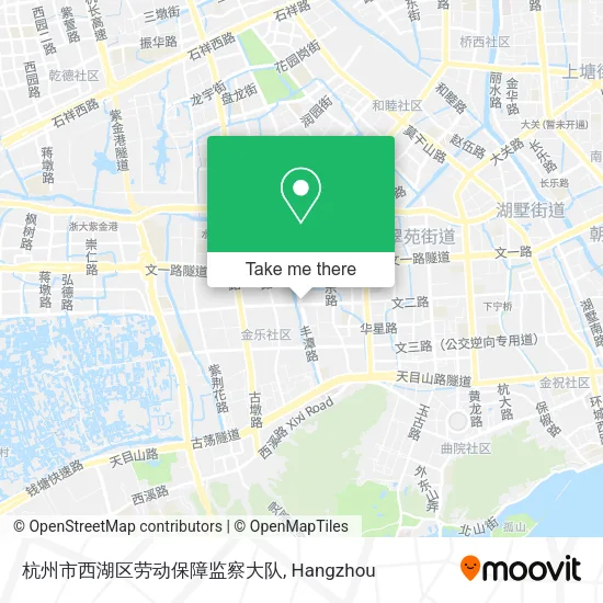 杭州市西湖区劳动保障监察大队 map