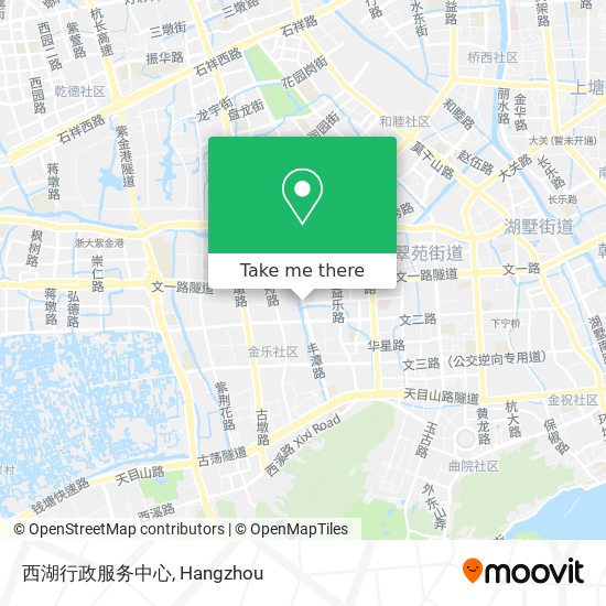西湖行政服务中心 map