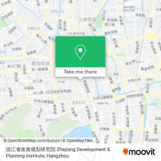 浙江省发展规划研究院 Zhejiang Development & Planning Institute map