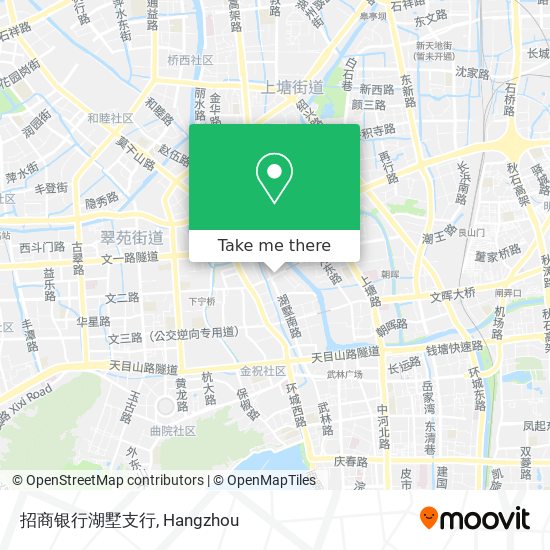 招商银行湖墅支行 map