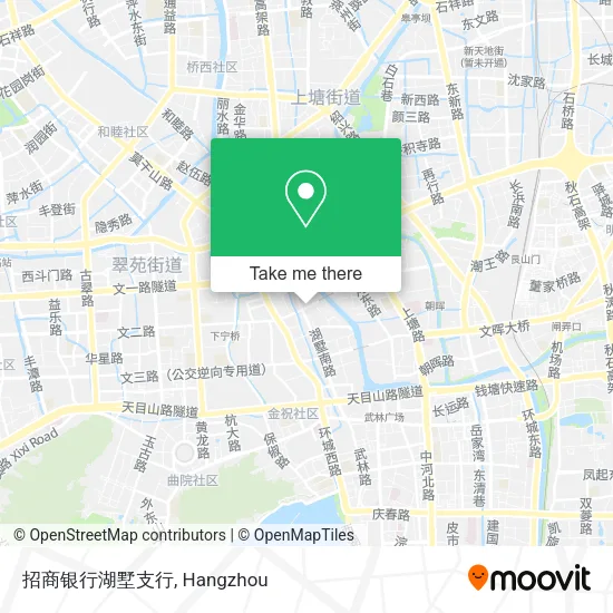 招商银行湖墅支行 map