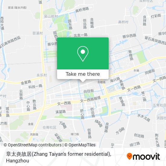 章太炎故居(Zhang Taiyan's former residential) map