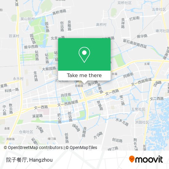 院子餐厅 map