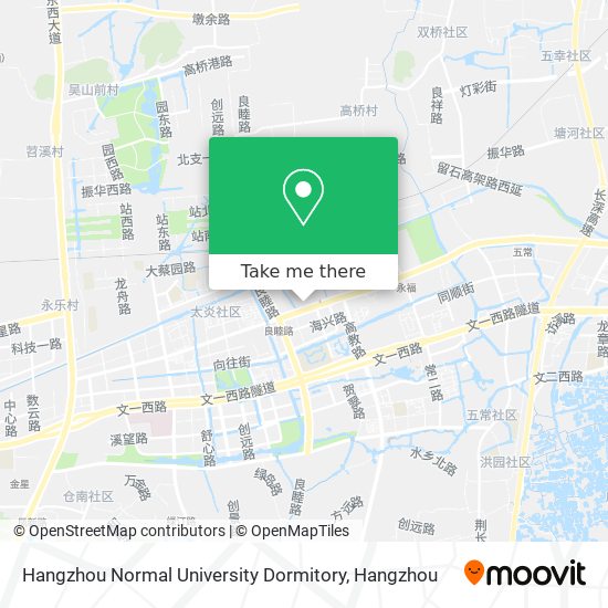 Hangzhou Normal University Dormitory map