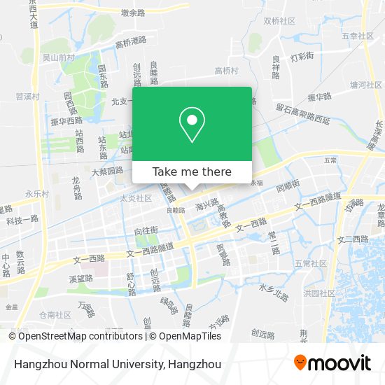 Hangzhou Normal University map