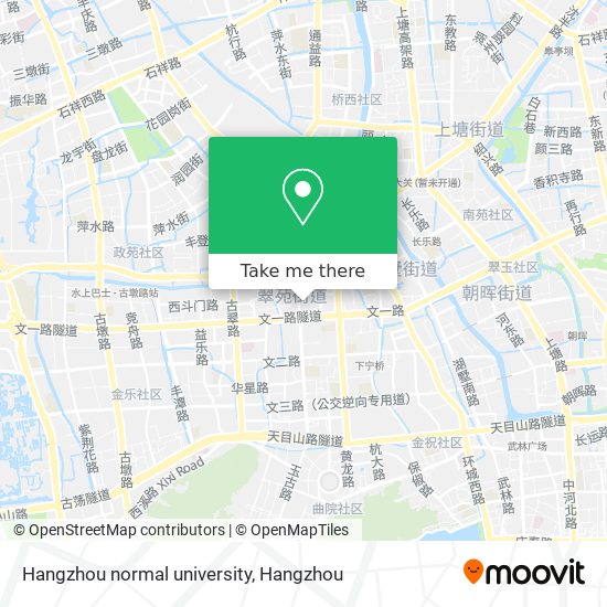 Hangzhou normal university map