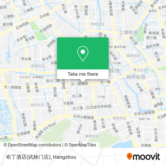 布丁酒店(武林门店) map