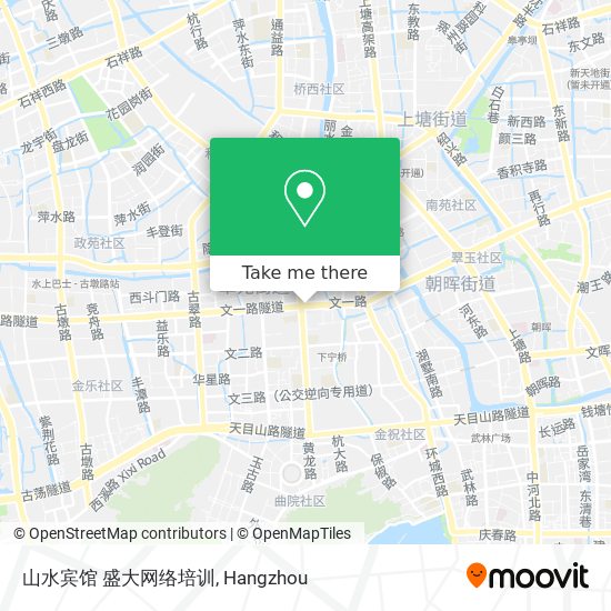 山水宾馆 盛大网络培训 map