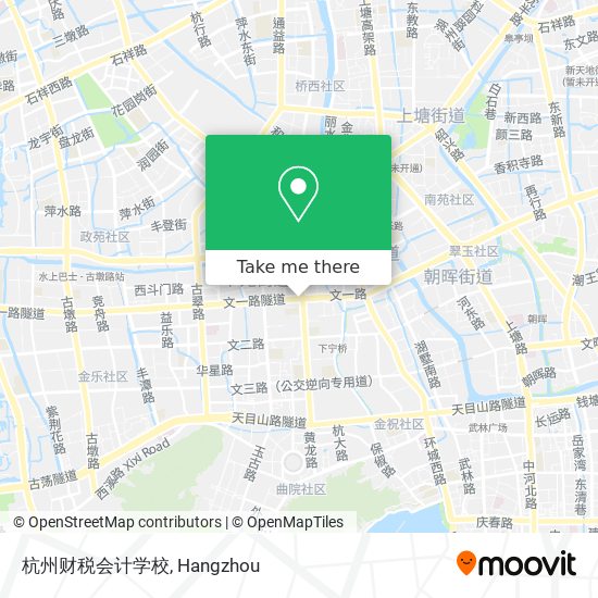 杭州财税会计学校 map