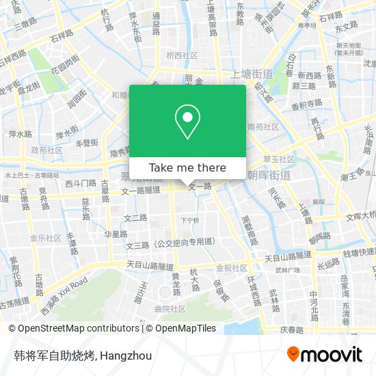 韩将军自助烧烤 map