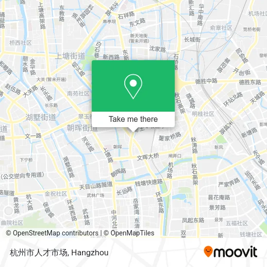 杭州市人才市场 map