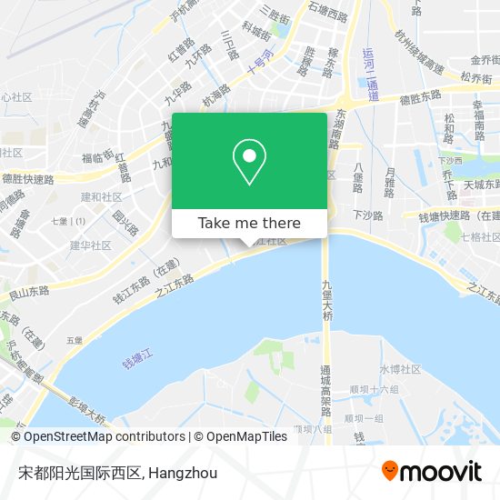 宋都阳光国际西区 map