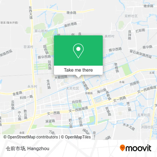仓前市场 map