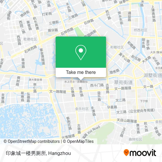 印象城一楼男厕所 map