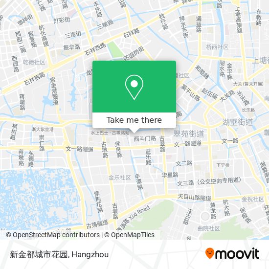 新金都城市花园 map