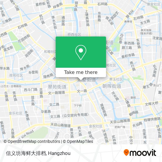 信义坊海鲜大排档 map