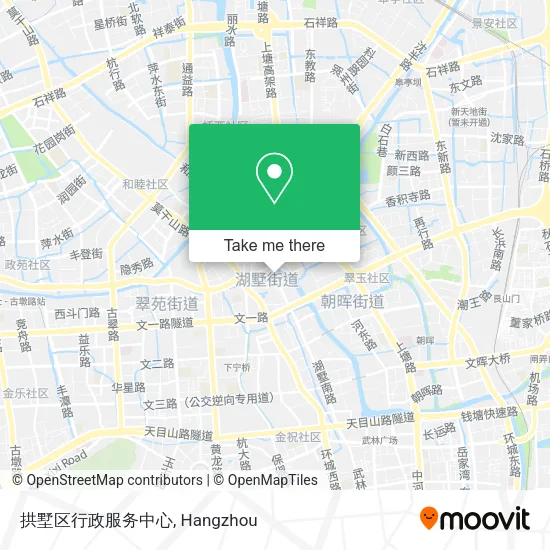 拱墅区行政服务中心 map