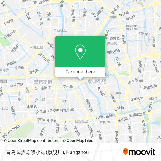 青岛啤酒原浆小站(旗舰店) map