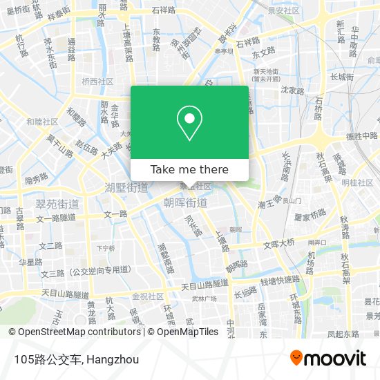 105路公交车 map