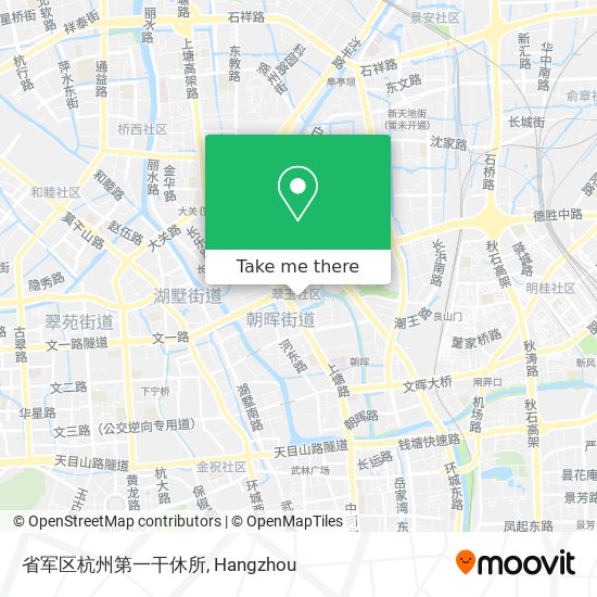 省军区杭州第一干休所 map
