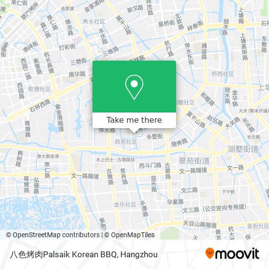 八色烤肉Palsaik Korean BBQ map
