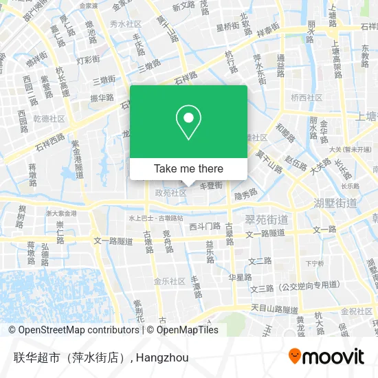 联华超市（萍水街店） map