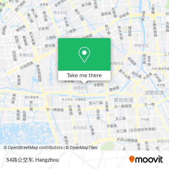 54路公交车 map