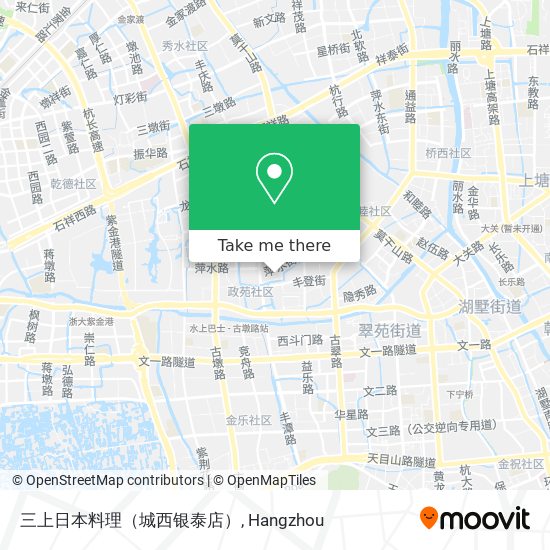 三上日本料理（城西银泰店） map