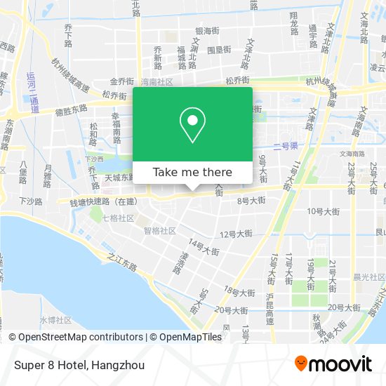 Super 8 Hotel map