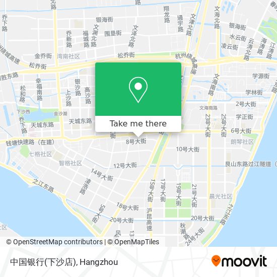 中国银行(下沙店) map