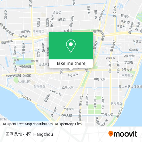 四季风情小区 map