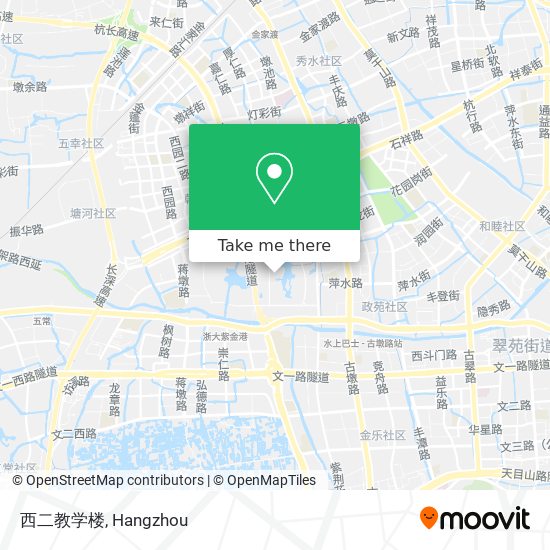 西二教学楼 map
