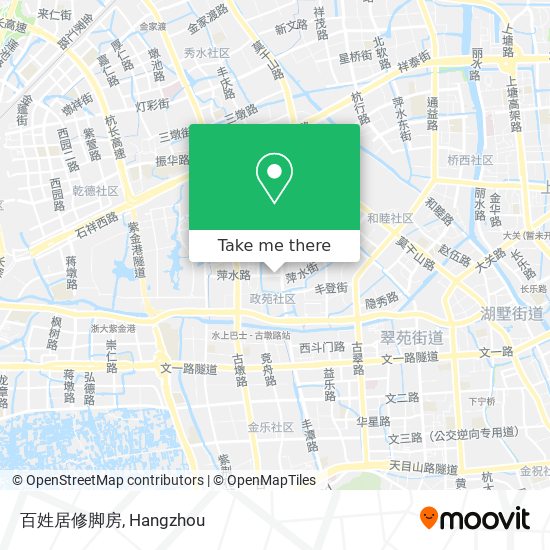 百姓居修脚房 map