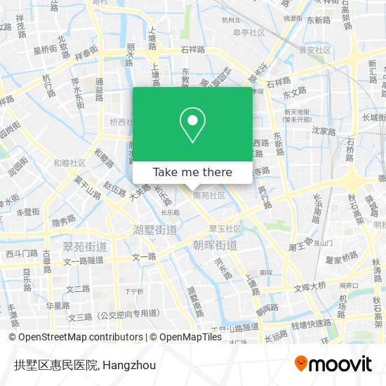 拱墅区惠民医院 map
