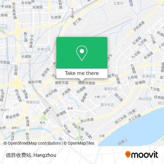 德胜收费站 map