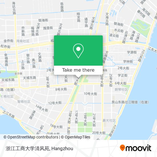 浙江工商大学清风苑 map