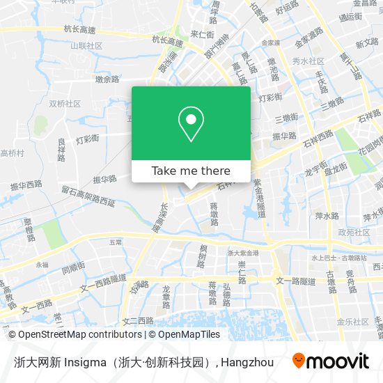 浙大网新 Insigma（浙大·创新科技园） map